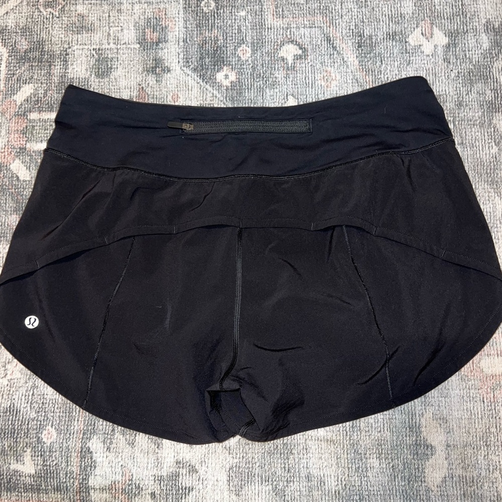 lululemon athletica Black Athletic Running Shorts